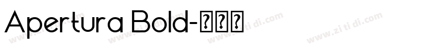 Apertura Bold字体转换 Apertura Bold字体转换